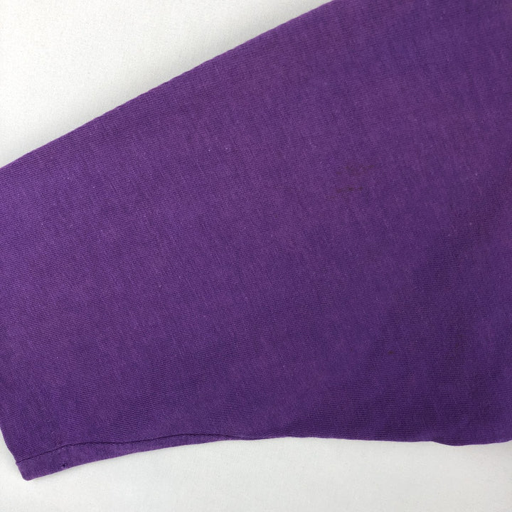 70'S ARTEX College T-shirt, Men's Size M (approx.), Vintage cotton purple type Vintage Second Hand