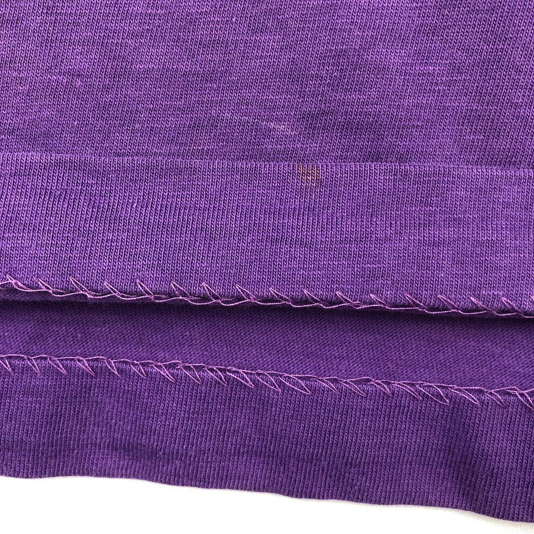 70'S ARTEX College T-shirt, Men's Size M (approx.), Vintage cotton purple type Vintage Second Hand