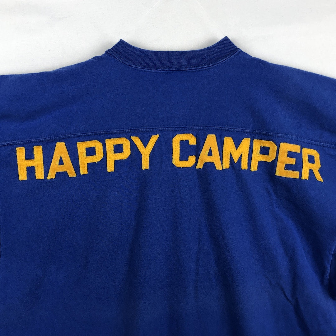 90'S Russell College T-shirt, Made in USA, Men's XL, Vintage cotton blue type Vintage Second Hand