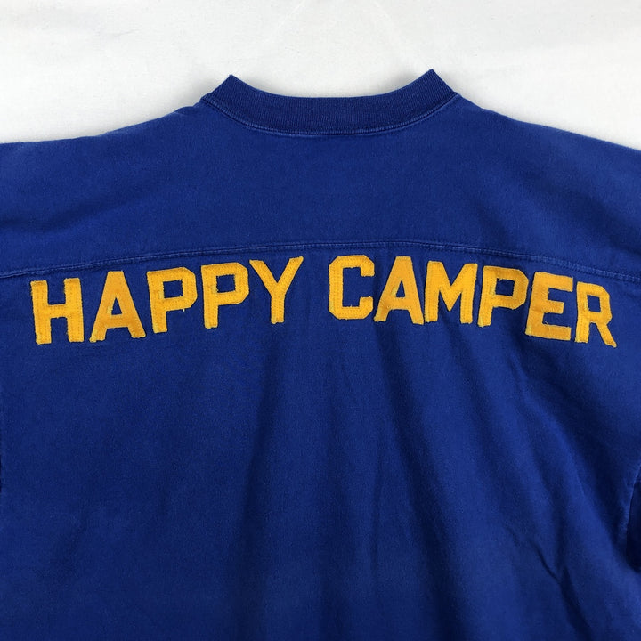 90'S Russell College T-shirt, Made in USA, Men's XL, Vintage cotton blue type Vintage Second Hand
