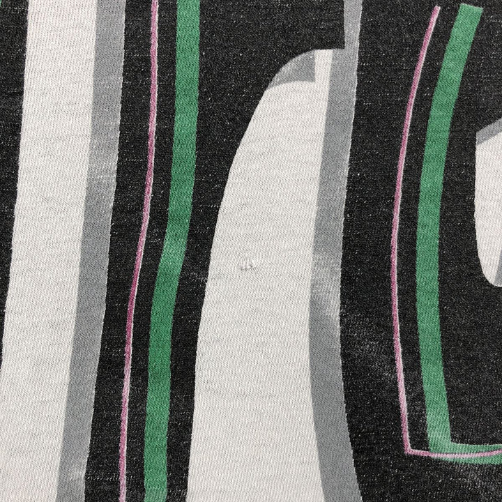 90'S APEX ONE Notre Dame University Fighting Irish College T-Shirt, Made in USA, Men's XL equivalent, Vintage cotton pale white type Vintage Second Hand