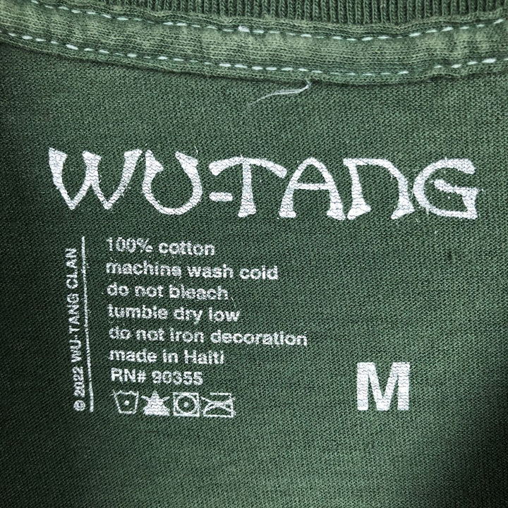 Wu-Tang Clan Rap T-shirt, Men's Size Medium cotton green type Vintage Second Hand