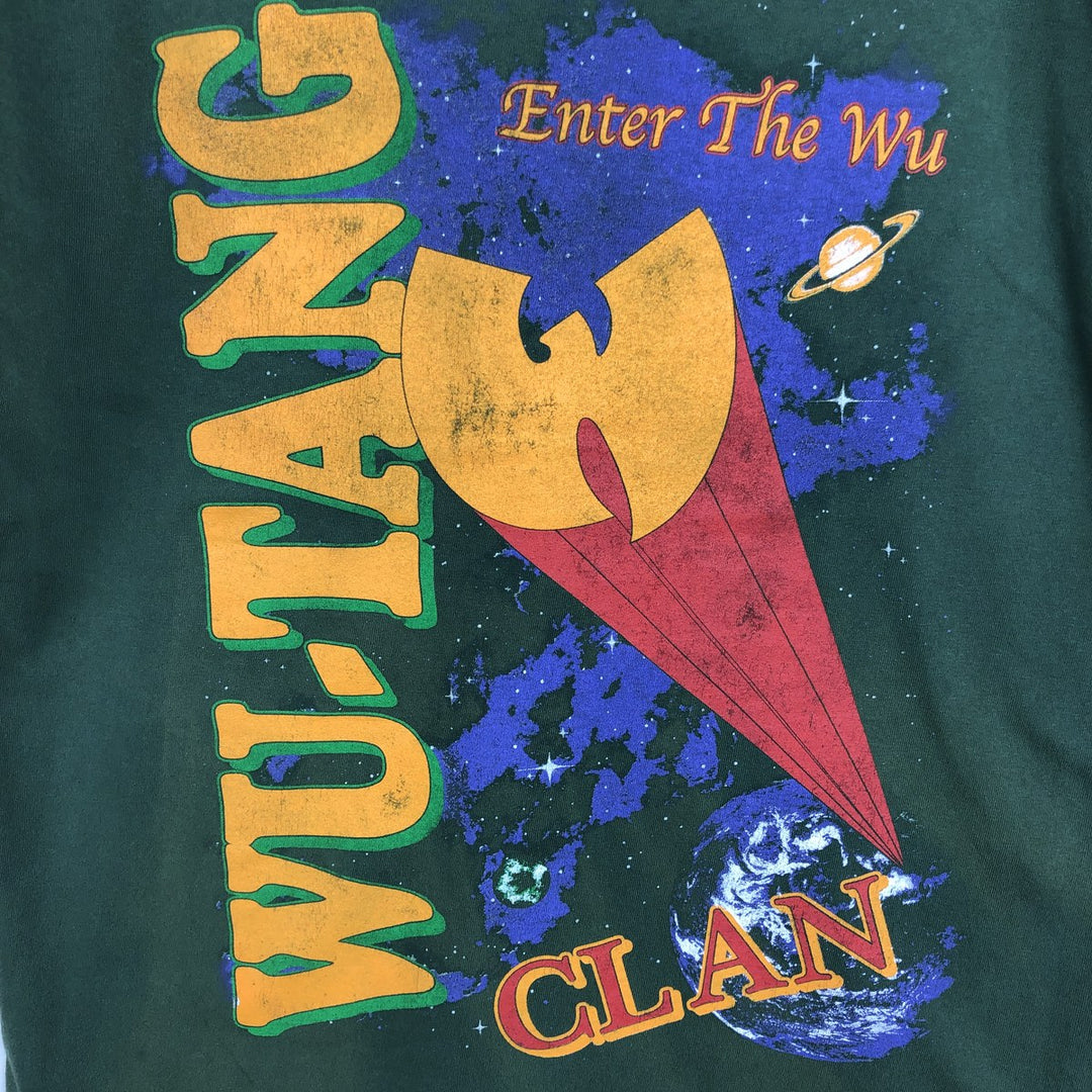 Wu-Tang Clan Rap T-shirt, Men's Size Medium cotton green type Vintage Second Hand