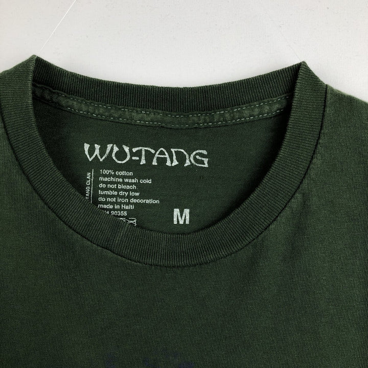 Wu-Tang Clan Rap T-shirt, Men's Size Medium cotton green type Vintage Second Hand