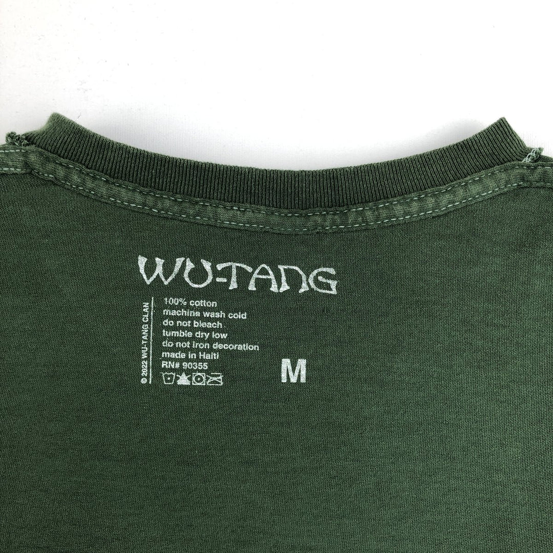Wu-Tang Clan Rap T-shirt, Men's Size Medium cotton green type Vintage Second Hand