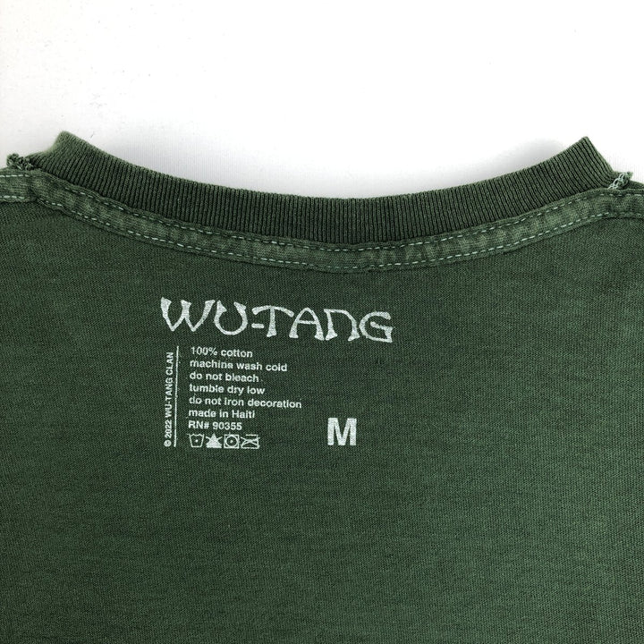 Wu-Tang Clan Rap T-shirt, Men's Size Medium cotton green type Vintage Second Hand