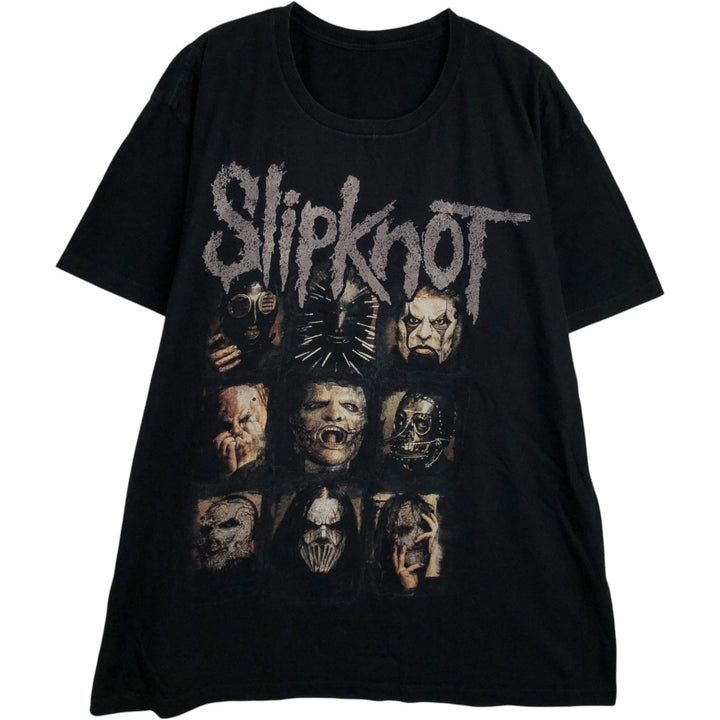 SLIPKNOT Slipknot Band T-shirt Band T Men's XL size unclear black type Vintage Second Hand