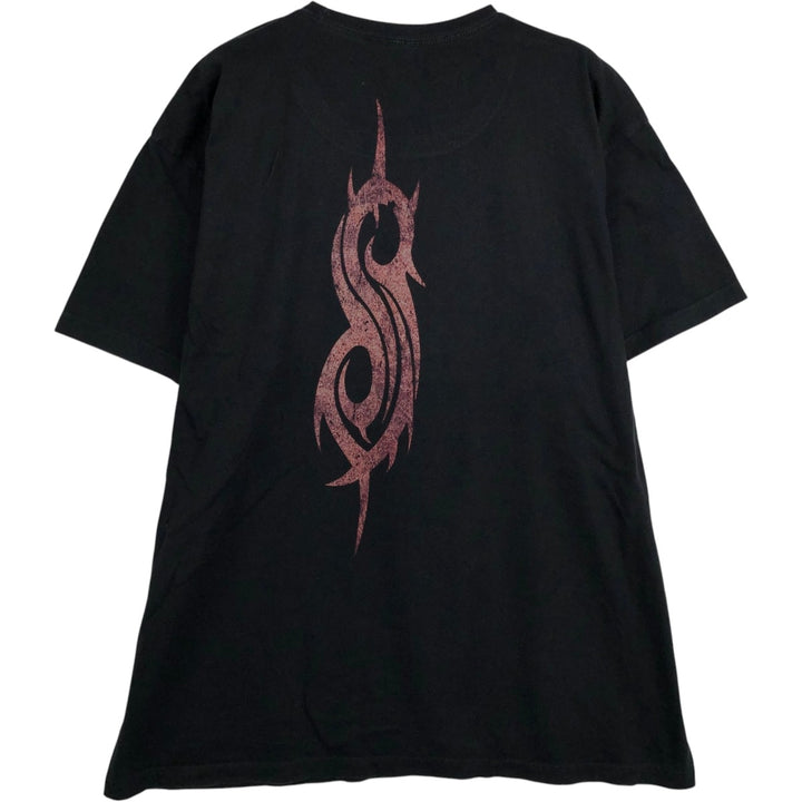 SLIPKNOT Slipknot Band T-shirt Band T Men's XL size unclear black type Vintage Second Hand