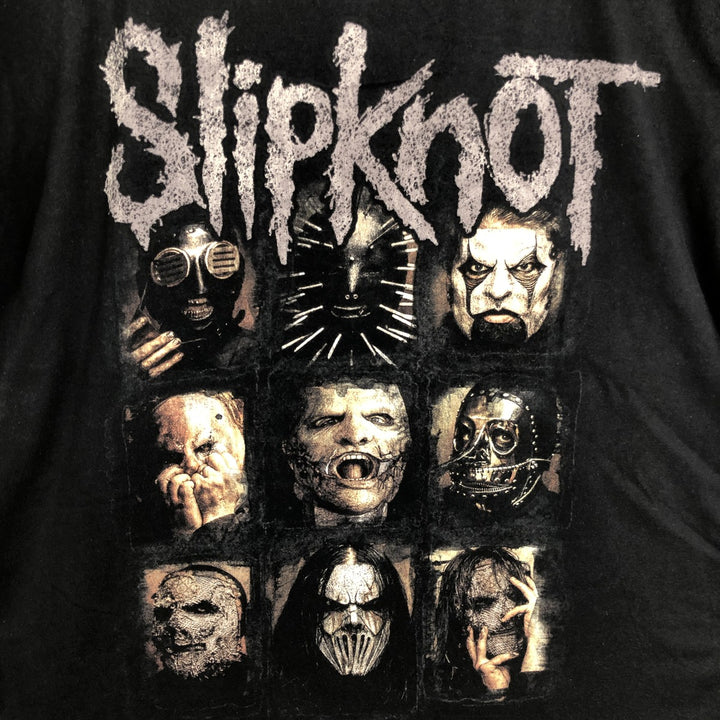 SLIPKNOT Slipknot Band T-shirt Band T Men's XL size unclear black type Vintage Second Hand