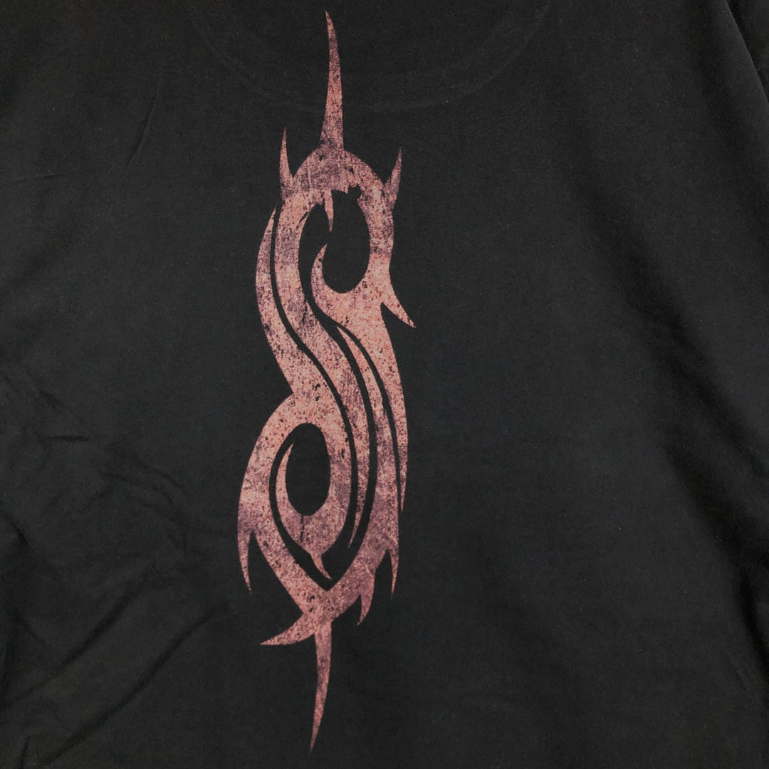 SLIPKNOT Slipknot Band T-shirt Band T Men's XL size unclear black type Vintage Second Hand