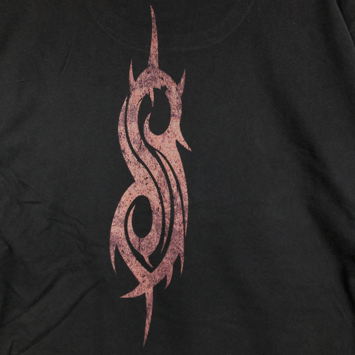 SLIPKNOT Slipknot Band T-shirt Band T Men's XL size unclear black type Vintage Second Hand