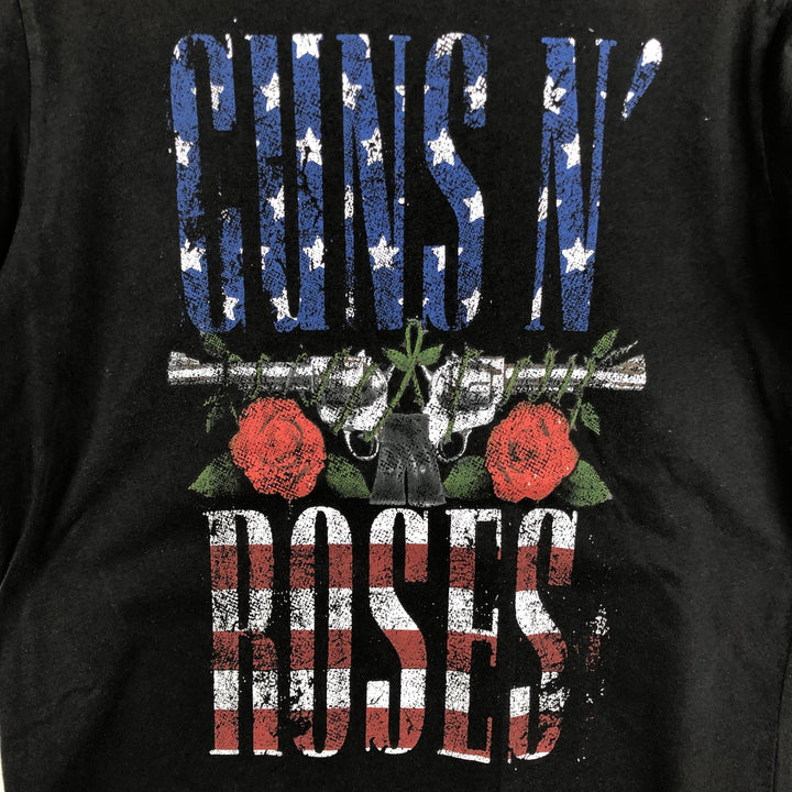 GUNS N' ROSES Guns N' Roses Band T-shirt Band Tee Men's M size cotton black type Vintage Second Hand