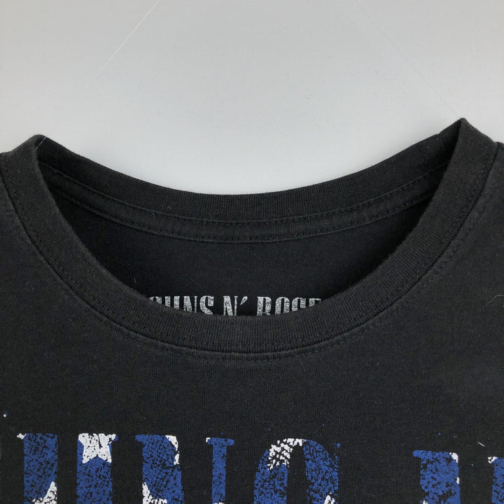 GUNS N' ROSES Guns N' Roses Band T-shirt Band Tee Men's M size cotton black type Vintage Second Hand