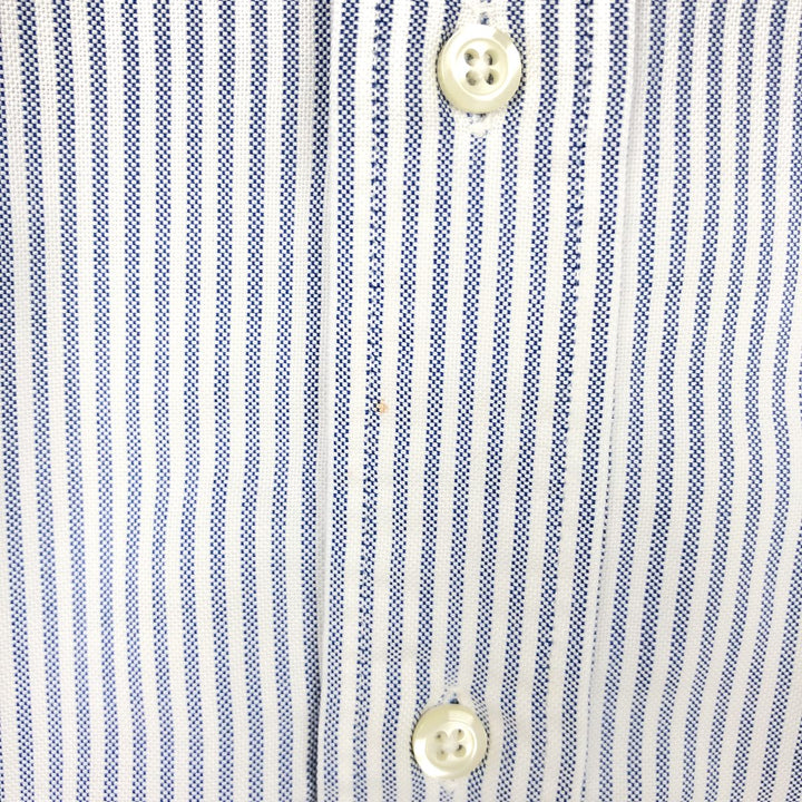 Brooks Brothers Est.1818 Long Sleeve Button-Down Striped Shirt Made in USA Men's XL Supima Cotton white type Vintage Second Hand