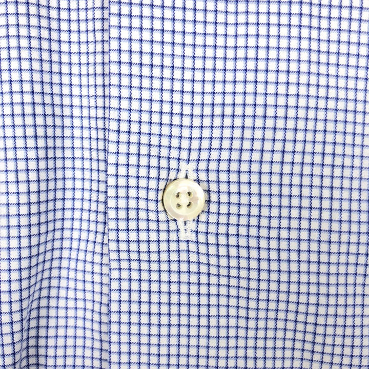 Brooks Brothers Golden Fleece Wide Collar Long Sleeve Striped Shirt, Made in USA, Men's Size L (approx.) cotton white type Vintage Second Hand