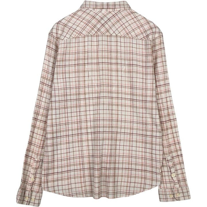 Patagonia Organic Cotton Long Sleeve Cotton Check Shirt, Men's Size Medium Organic cotton white type Vintage Second Hand
