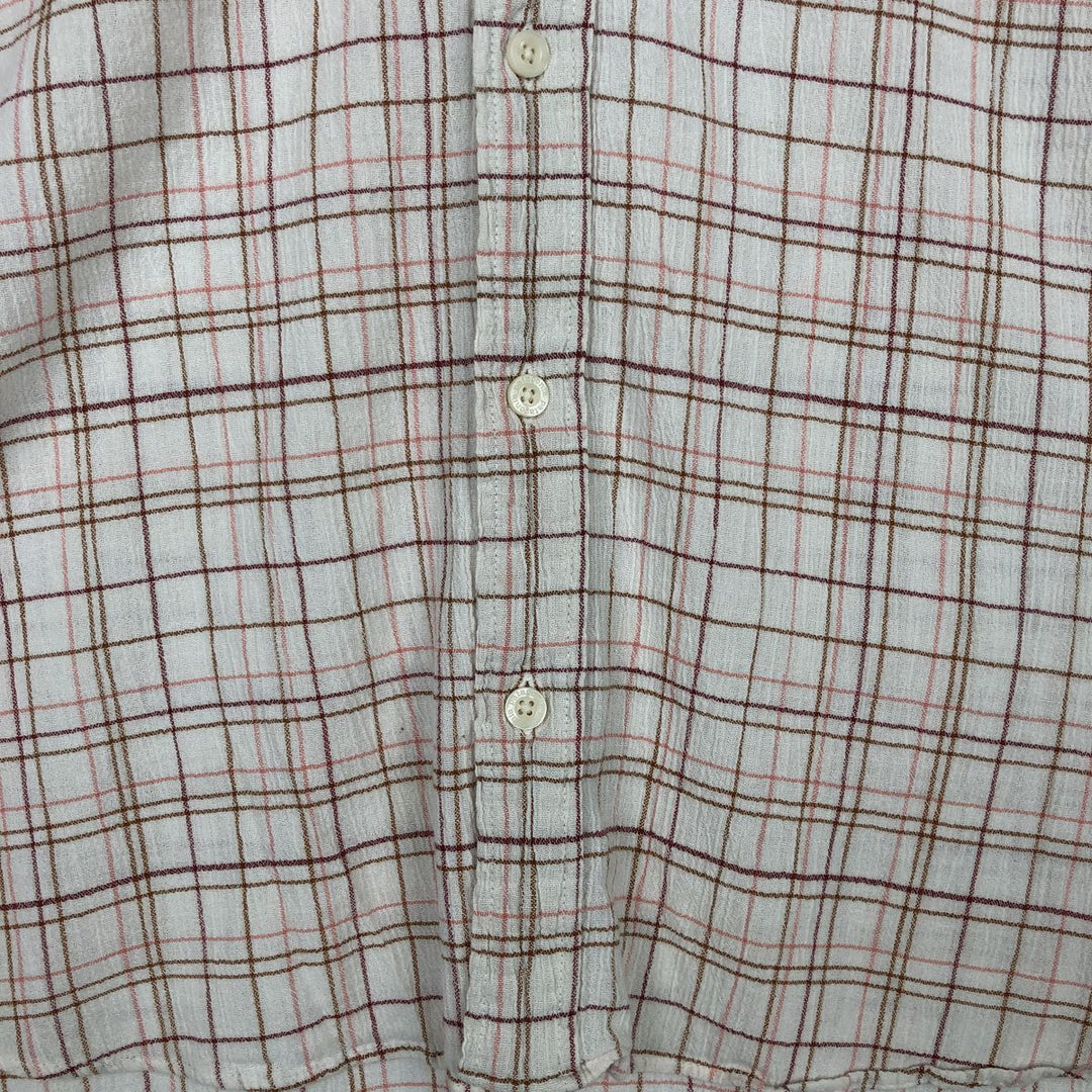 Patagonia Organic Cotton Long Sleeve Cotton Check Shirt, Men's Size Medium Organic cotton white type Vintage Second Hand