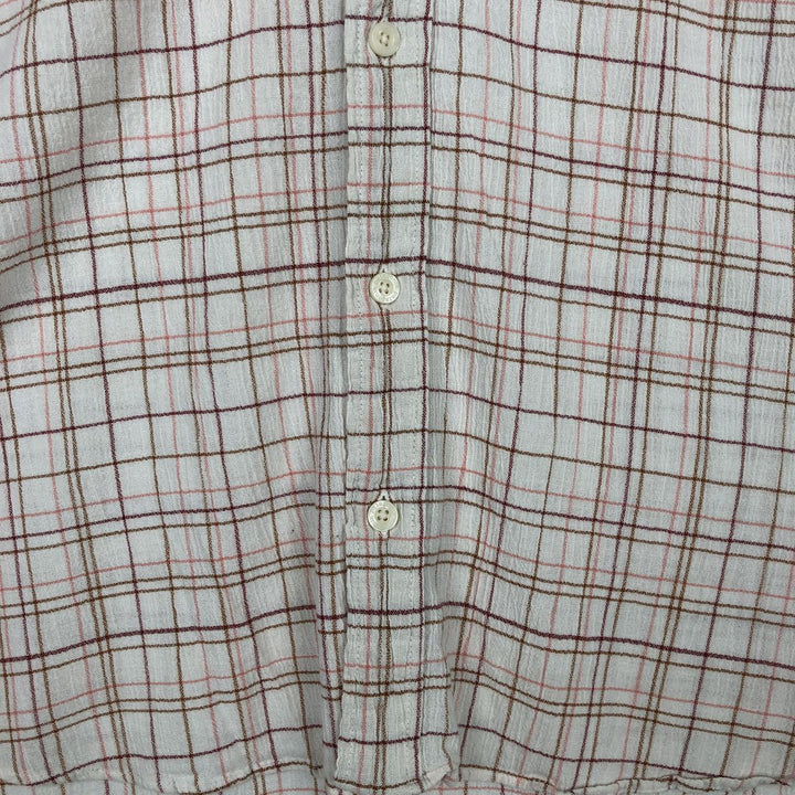 Patagonia Organic Cotton Long Sleeve Cotton Check Shirt, Men's Size Medium Organic cotton white type Vintage Second Hand