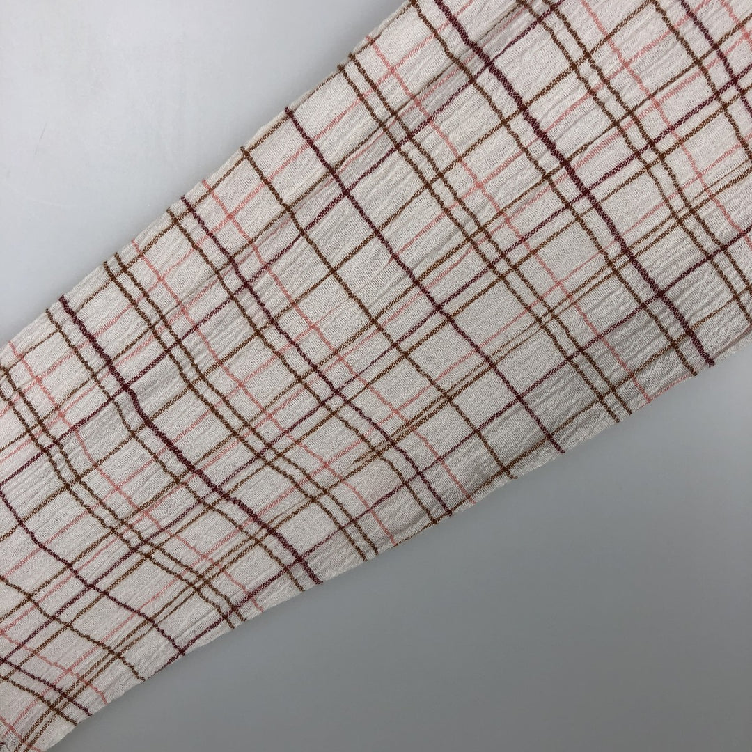 Patagonia Organic Cotton Long Sleeve Cotton Check Shirt, Men's Size Medium Organic cotton white type Vintage Second Hand
