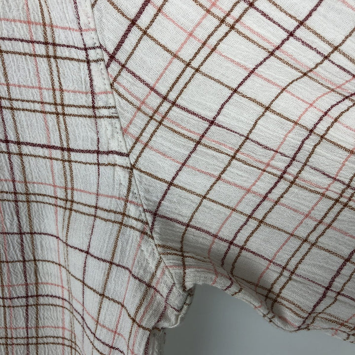 Patagonia Organic Cotton Long Sleeve Cotton Check Shirt, Men's Size Medium Organic cotton white type Vintage Second Hand
