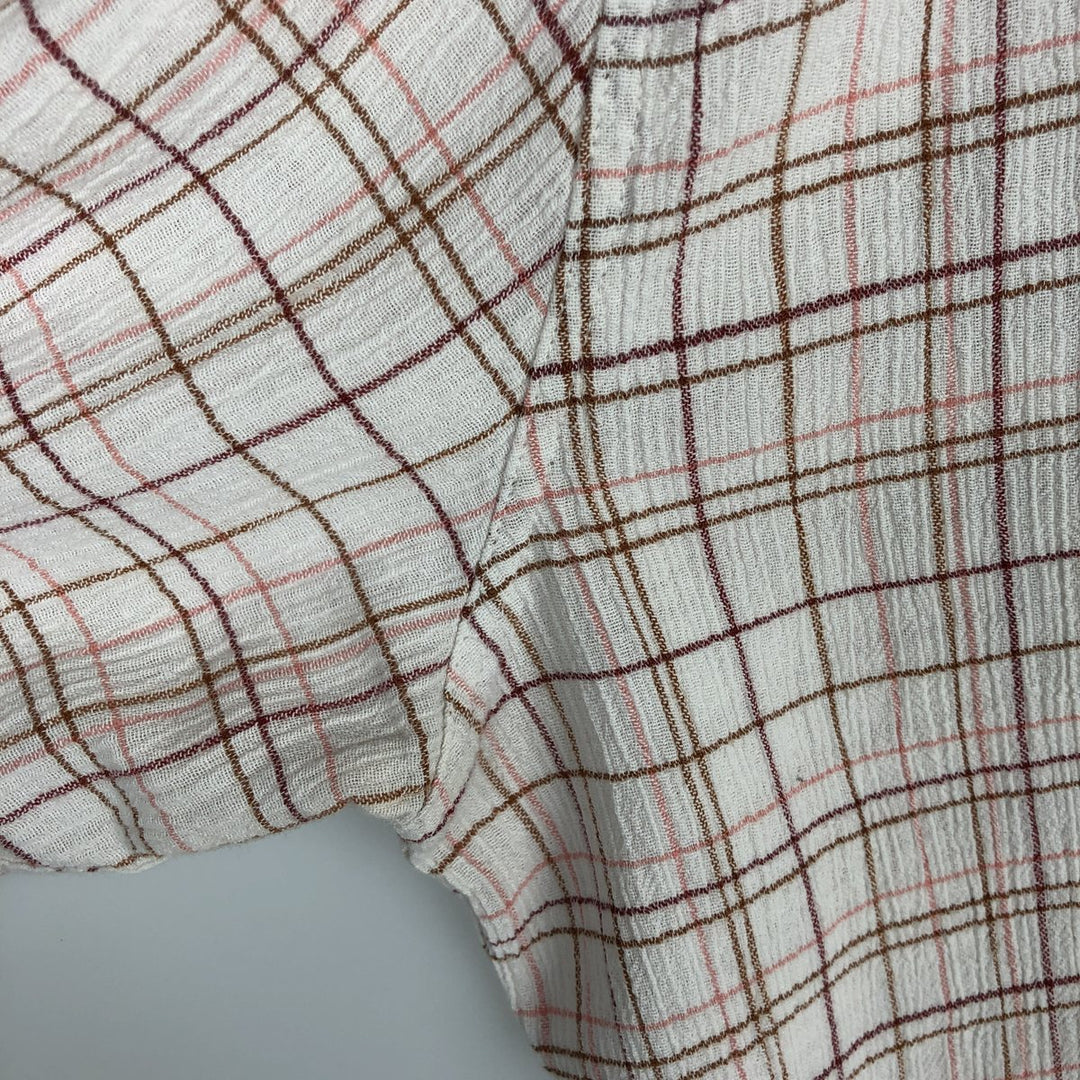 Patagonia Organic Cotton Long Sleeve Cotton Check Shirt, Men's Size Medium Organic cotton white type Vintage Second Hand