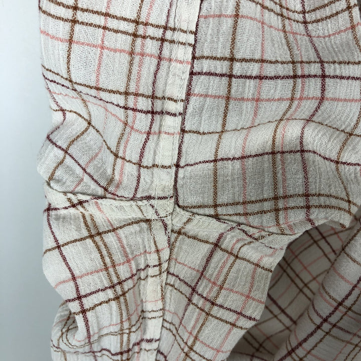 Patagonia Organic Cotton Long Sleeve Cotton Check Shirt, Men's Size Medium Organic cotton white type Vintage Second Hand