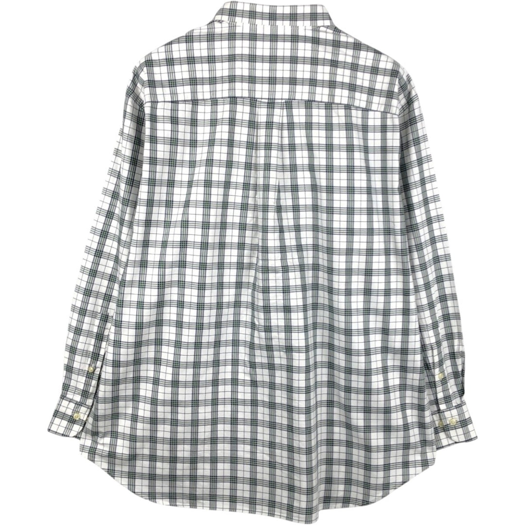 Burberry's BURBERRY LONDON long-sleeved button-down check shirt, men's size XL cotton white type Vintage Second Hand