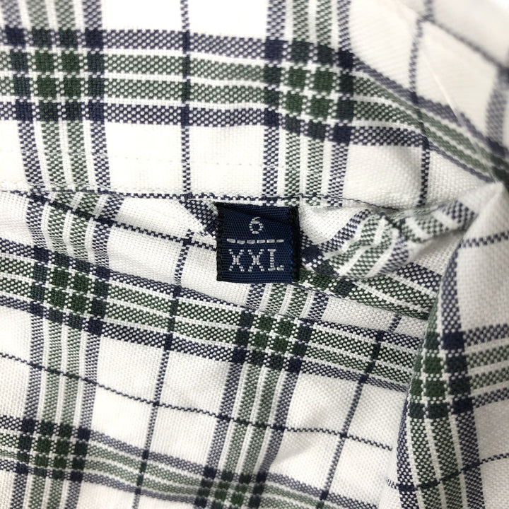 Burberry's BURBERRY LONDON long-sleeved button-down check shirt, men's size XL cotton white type Vintage Second Hand