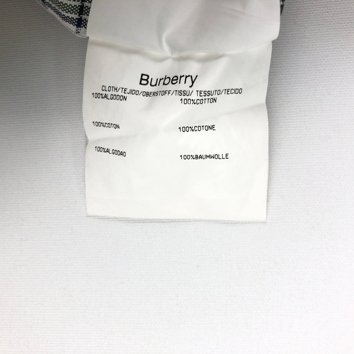 Burberry's BURBERRY LONDON long-sleeved button-down check shirt, men's size XL cotton white type Vintage Second Hand