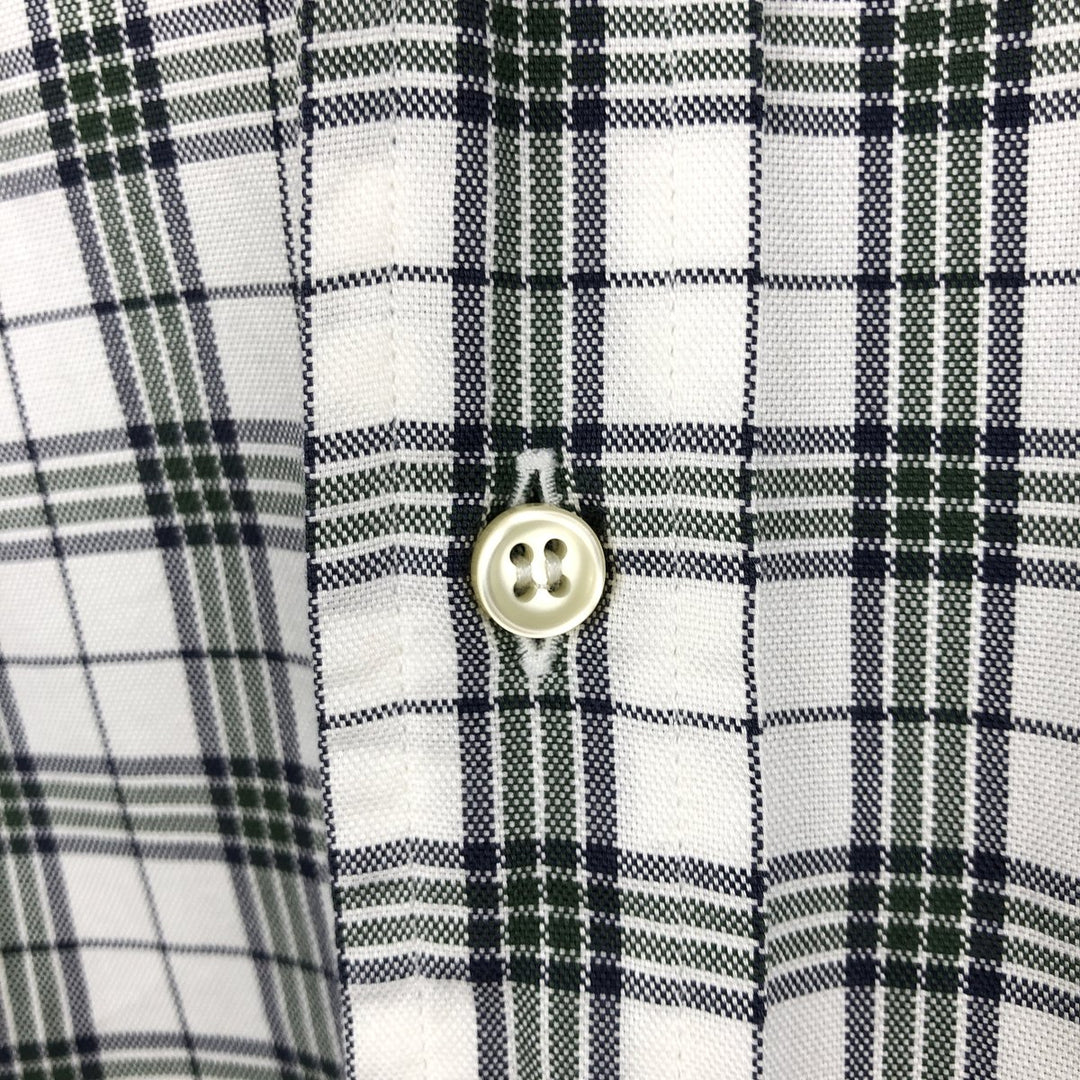 Burberry's BURBERRY LONDON long-sleeved button-down check shirt, men's size XL cotton white type Vintage Second Hand