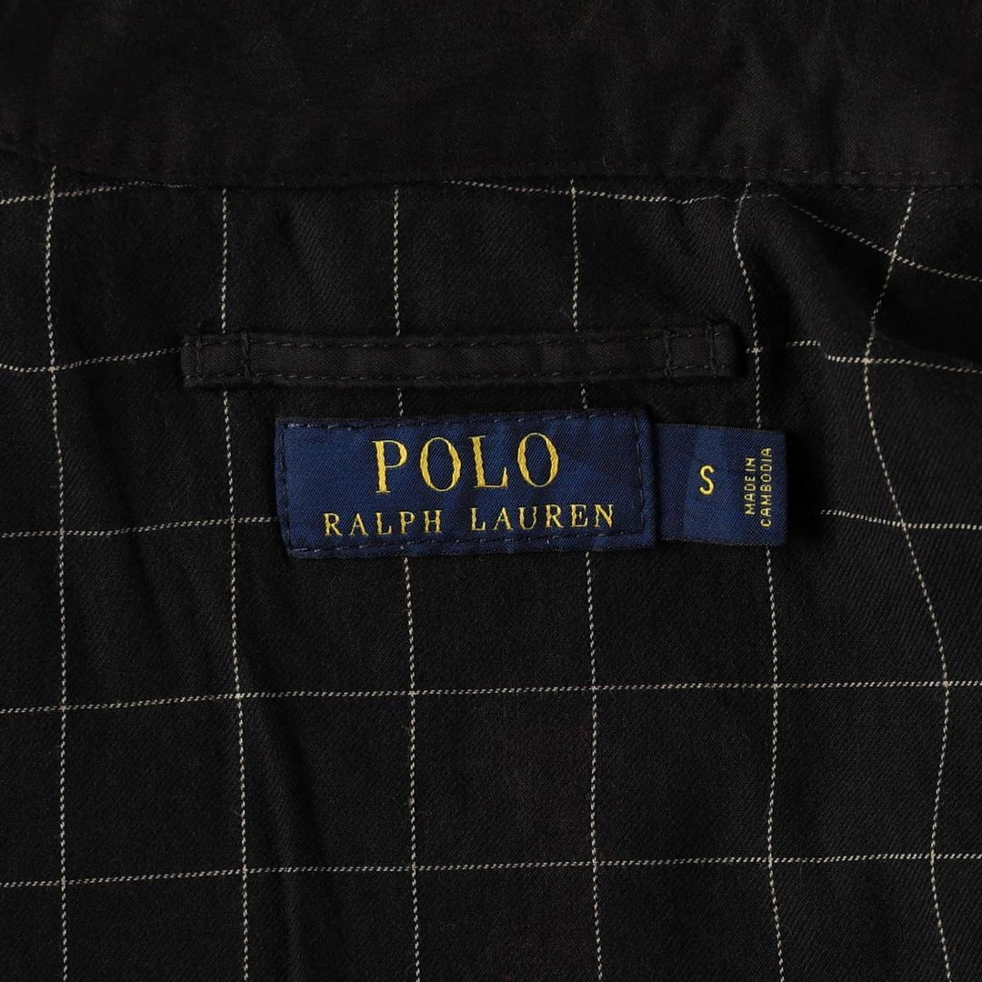 Ralph Lauren POLO by Ralph Lauren Swing Top Sports Jacket Men's S polyester black type Vintage Second Hand