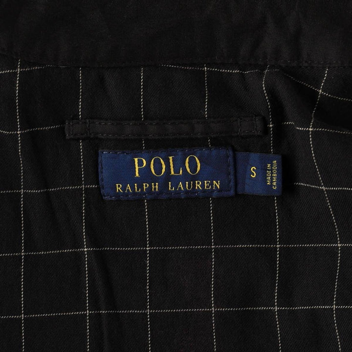 Ralph Lauren POLO by Ralph Lauren Swing Top Sports Jacket Men's S polyester black type Vintage Second Hand