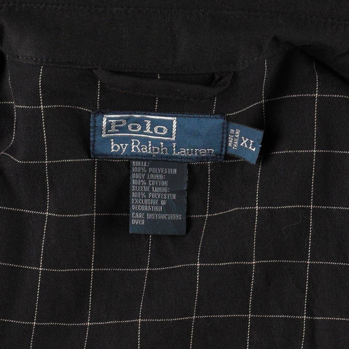 Ralph Lauren POLO by Ralph Lauren Swing Top Sports Jacket Men's XL polyester black type Vintage Second Hand