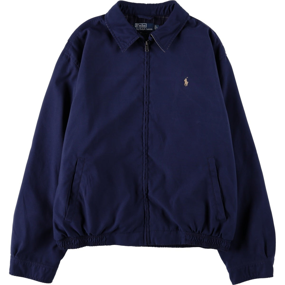 Ralph Lauren POLO by Ralph Lauren Swing Top Sports Jacket Men's L size polyester navy blue type Vintage Second Hand