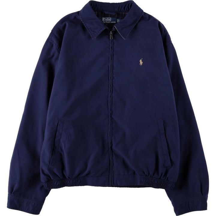 Ralph Lauren POLO by Ralph Lauren Swing Top Sports Jacket Men's L size polyester navy blue type Vintage Second Hand