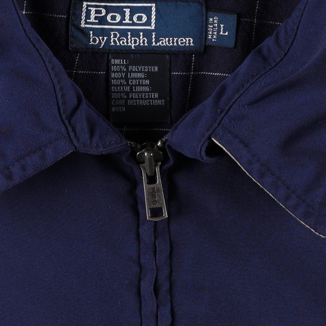 Ralph Lauren POLO by Ralph Lauren Swing Top Sports Jacket Men's L size polyester navy blue type Vintage Second Hand