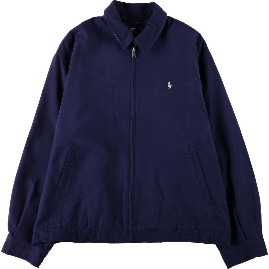 Ralph Lauren POLO by Ralph Lauren Swing Top Sports Jacket Men's M polyester navy blue type Vintage Second Hand