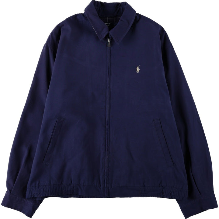 Ralph Lauren POLO by Ralph Lauren Swing Top Sports Jacket Men's M polyester navy blue type Vintage Second Hand