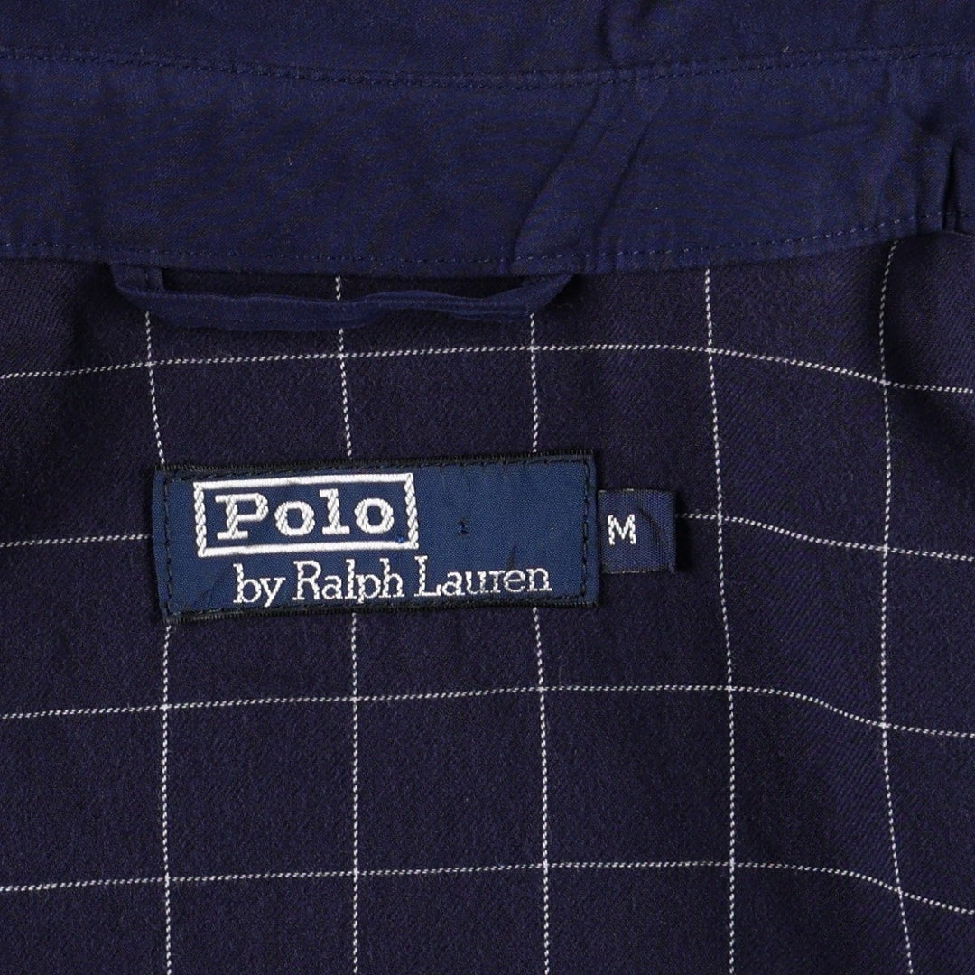 Ralph Lauren POLO by Ralph Lauren Swing Top Sports Jacket Men's M polyester navy blue type Vintage Second Hand