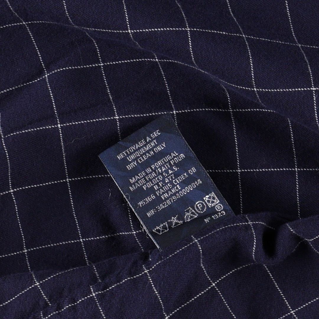 Ralph Lauren POLO by Ralph Lauren Swing Top Sports Jacket Men's M polyester navy blue type Vintage Second Hand