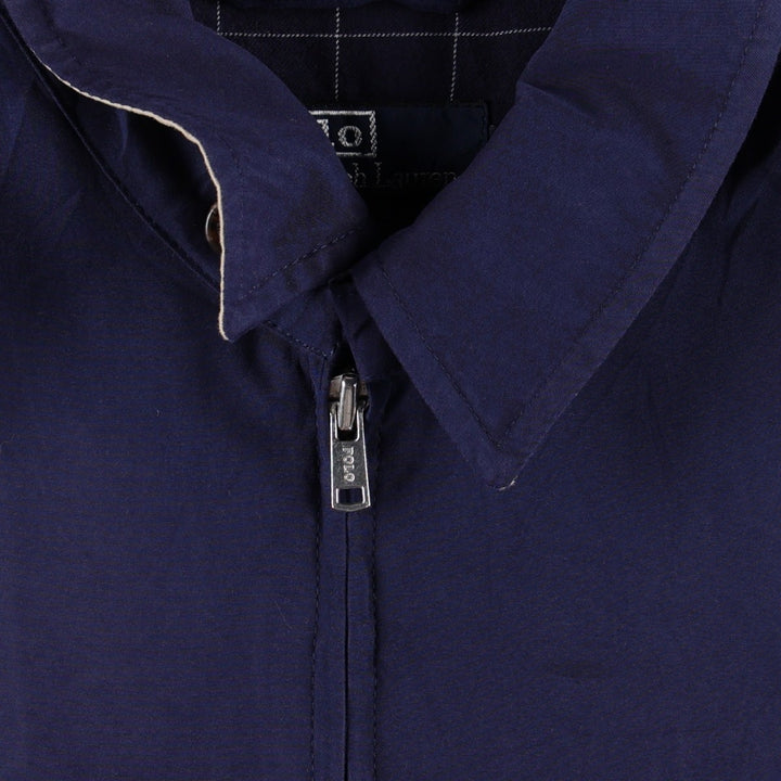 Ralph Lauren POLO by Ralph Lauren Swing Top Sports Jacket Men's M polyester navy blue type Vintage Second Hand