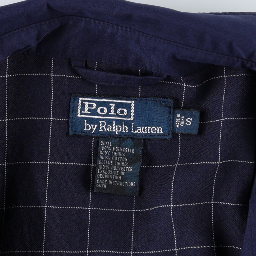 Ralph Lauren POLO by Ralph Lauren Swing Top Sports Jacket Men's S polyester navy blue type Vintage Second Hand