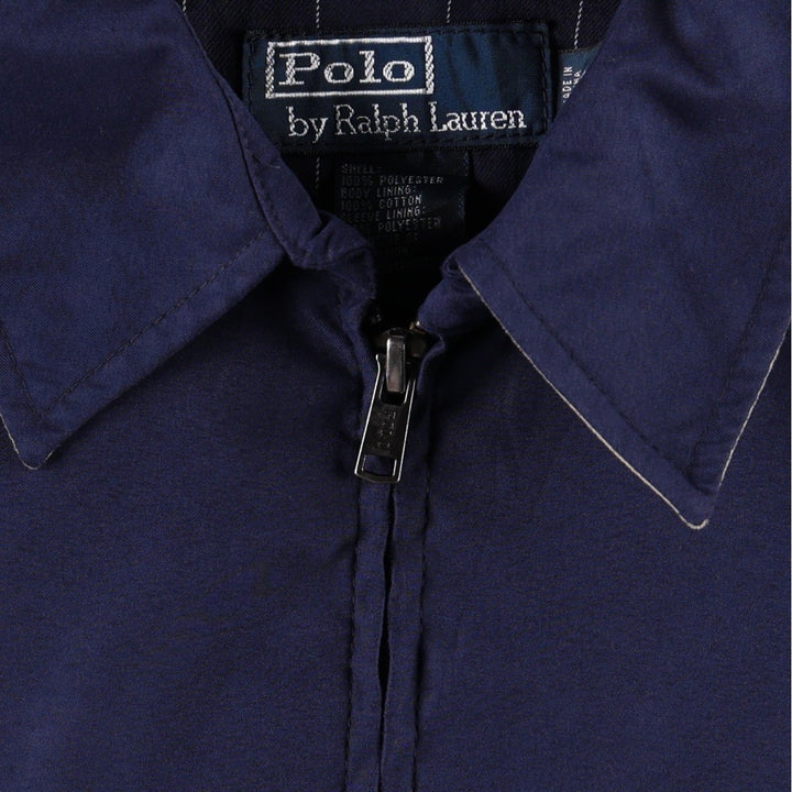 Ralph Lauren POLO by Ralph Lauren Swing Top Sports Jacket Men's S polyester navy blue type Vintage Second Hand
