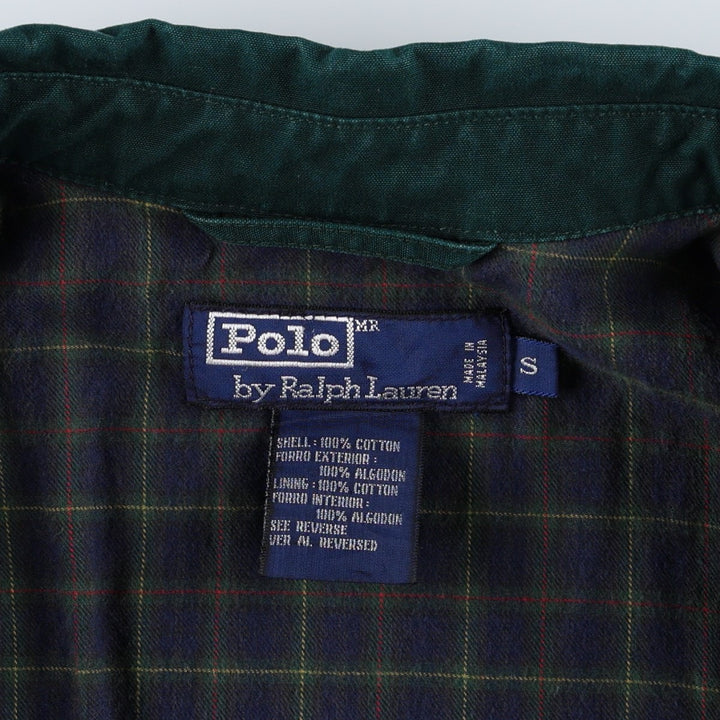 Ralph Lauren POLO by Ralph Lauren Swing Top Sports Jacket Men's S cotton dark green Vintage Second Hand
