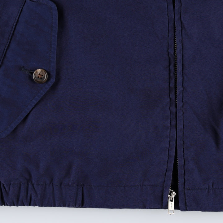 Ralph Lauren POLO by Ralph Lauren Swing Top Sports Jacket Men's L size polyester navy blue type Vintage Second Hand