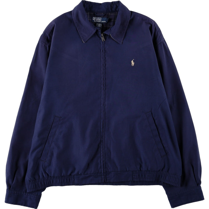 Ralph Lauren POLO by Ralph Lauren Swing Top Sports Jacket Men's L size polyester navy blue type Vintage Second Hand