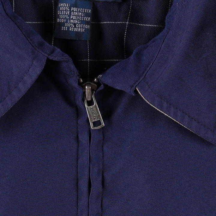 Ralph Lauren POLO by Ralph Lauren Swing Top Sports Jacket Men's L size polyester navy blue type Vintage Second Hand