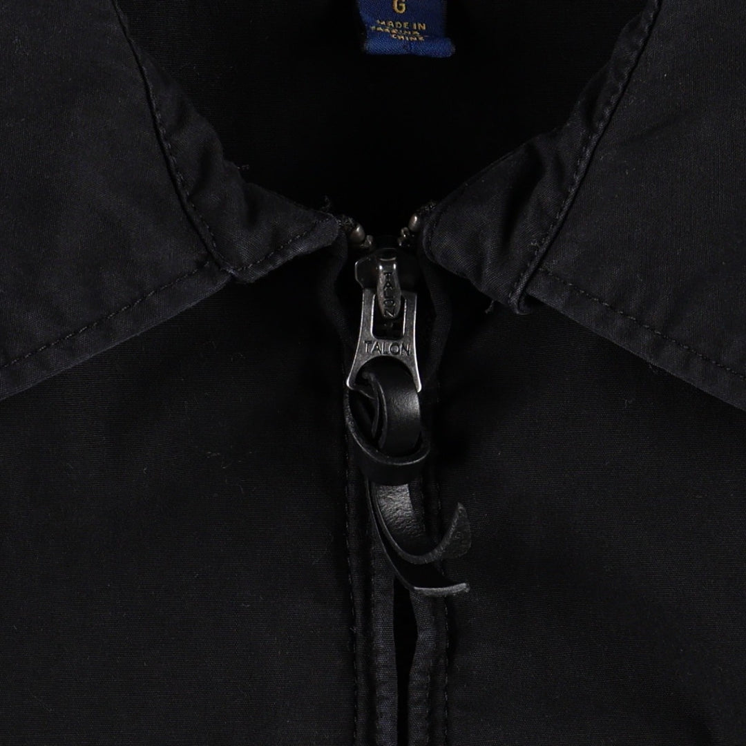 Ralph Lauren POLO RALPH LAUREN Swing Top Sports Jacket Men's L size cotton black type Vintage Second Hand