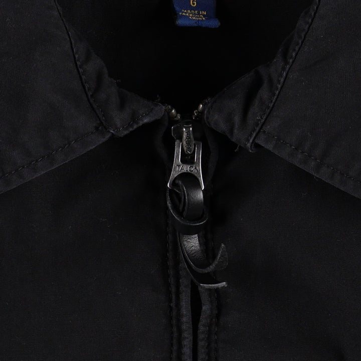 Ralph Lauren POLO RALPH LAUREN Swing Top Sports Jacket Men's L size cotton black type Vintage Second Hand
