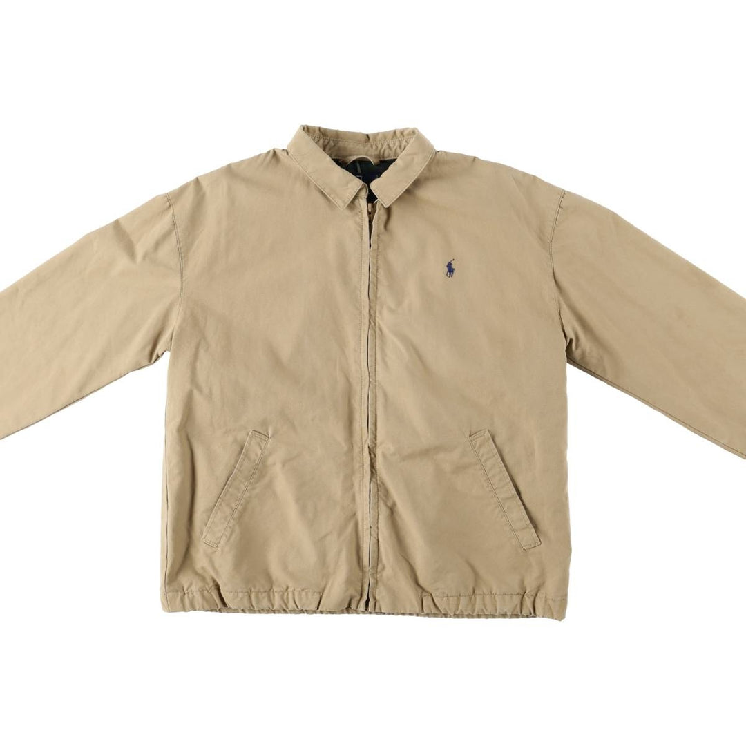 Ralph Lauren POLO by Ralph Lauren Swing Top Sports Jacket, Made in Canada, Men's Size Medium cotton Beige type Vintage Second Hand